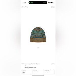 Supreme X The North Face Beanie